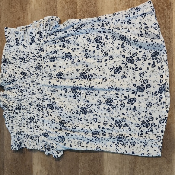 Adiva Short Sleeve Floral Blouse. Size M - Picture 1 of 6
